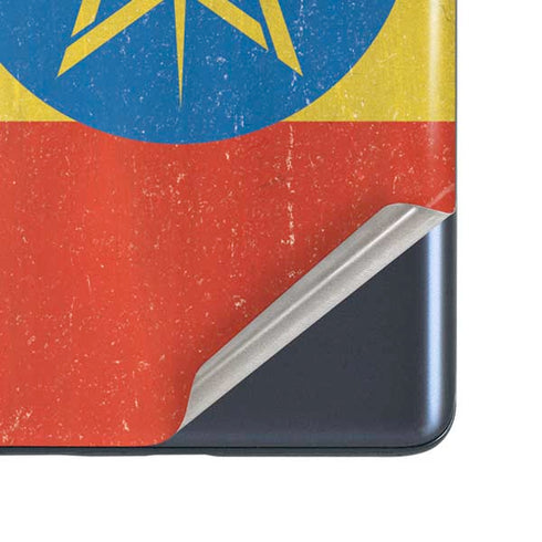 Ethiopia Flag Distressed Galaxy S20 Fan Edition Skin